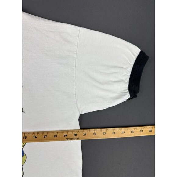 Vintage 2002 Hanna-Barbera Yogi Bear Ringer Shirt Cartoon Network TV Show Art - Picture 12 of 13